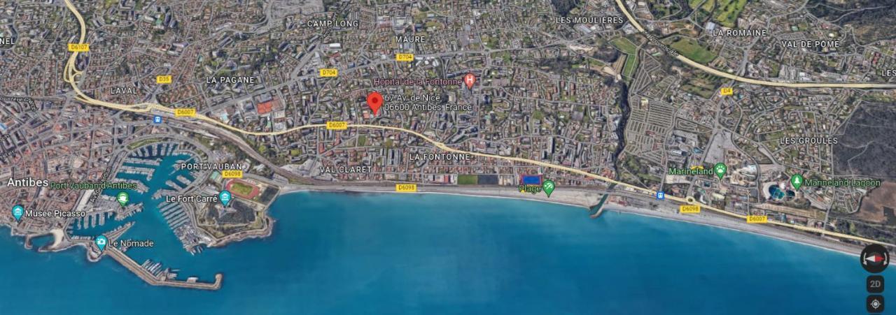 Antibes Secured Parc Velusine With Private Parking, Terrace, Pools And Tennis Courts. 외부 사진