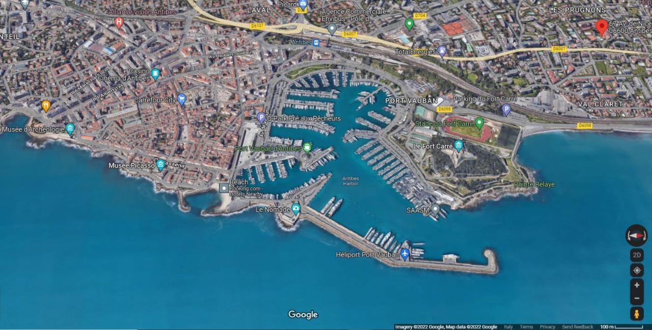 Antibes Secured Parc Velusine With Private Parking, Terrace, Pools And Tennis Courts. 외부 사진